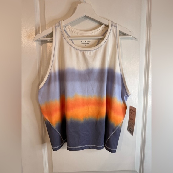 NWT Athleta Women’s Ashanti Printed Crop Top - Size 2X - Picture 1 of 7
